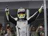 JENSON BUTTON 2009 WORLD CHAMPION, Brazilian Grand Prix - Domenica
Interlagos, Sao Paulo, Brazil.
18th October 2009.
Jenson Button, Brawn GP BGP001 Mercedes celebrates after winning the World Championship.
World Copyright: Steven Tee/LAT Photographic
ref: Digital Image ST5D7337
